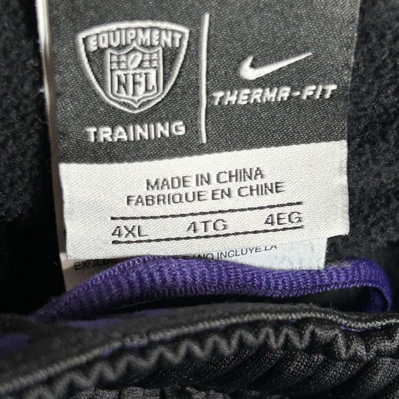 Baltimore Ravens Shorts Mens 4XL Black NFL Football Nike Therma-Fit Training Cut - Picture 4 of 10